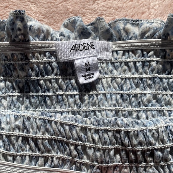 Ardene Blue Flower Print Tube Top - Picture 2 of 3